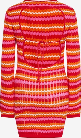 ebeeza Knitted dress in Mixed colors