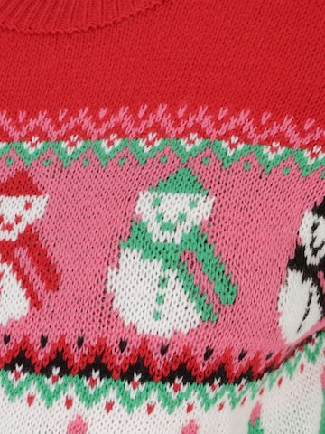 Vero Moda Maternity Sweater 'XMASMIX' in Red