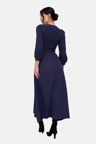 lily and lionel Kleid 'Pippa Shirred Bodice' in Blau