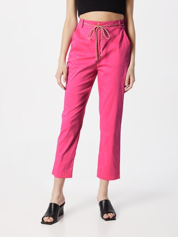 PATRIZIA PEPE Regular Broek in Roze: voorkant