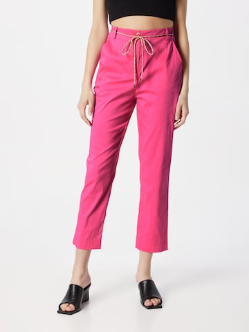 PATRIZIA PEPE Regular Trousers in Pink: front