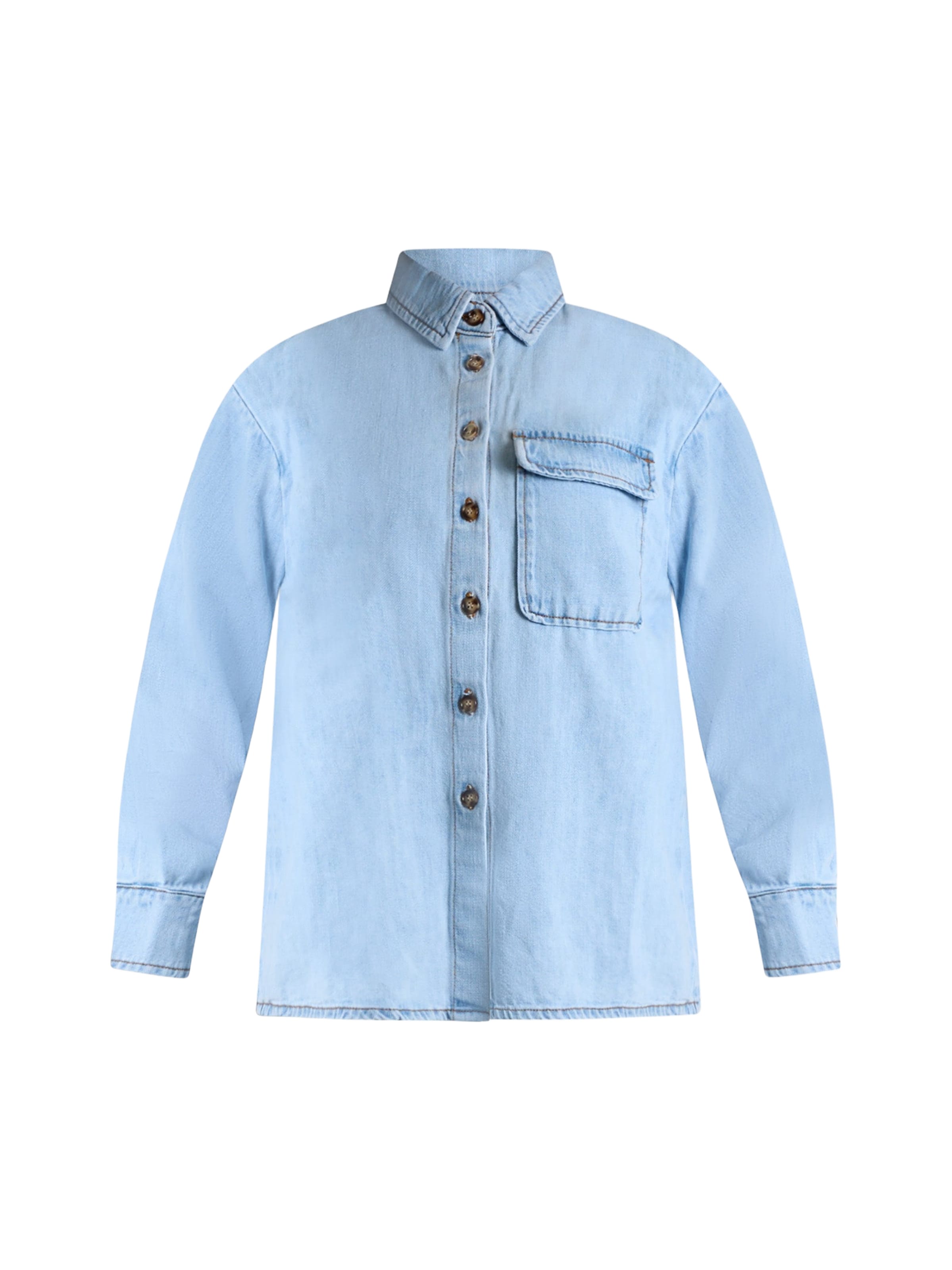 ViCOLO Blouse in Blauw: voorkant