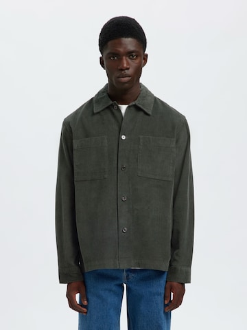 Giacca di mezza stagione 'SLHREGTATE' di SELECTED in verde: frontale