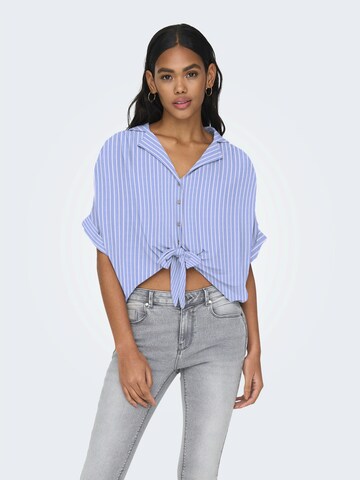 Chemisier 'ONLPAULA' ONLY en bleu : devant