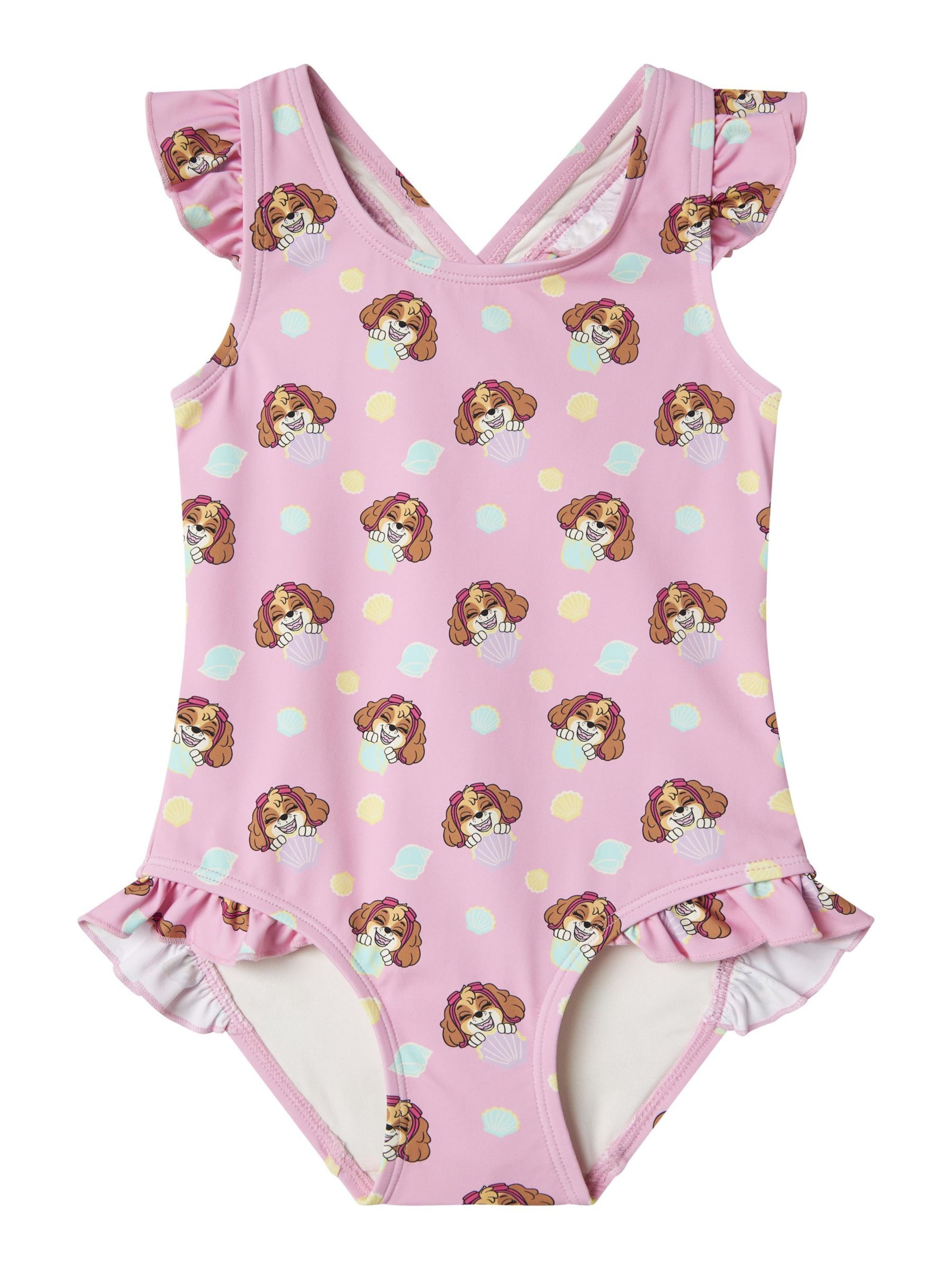 NAME IT - Traje de baño 'Paw Patrol' en rosa: frente