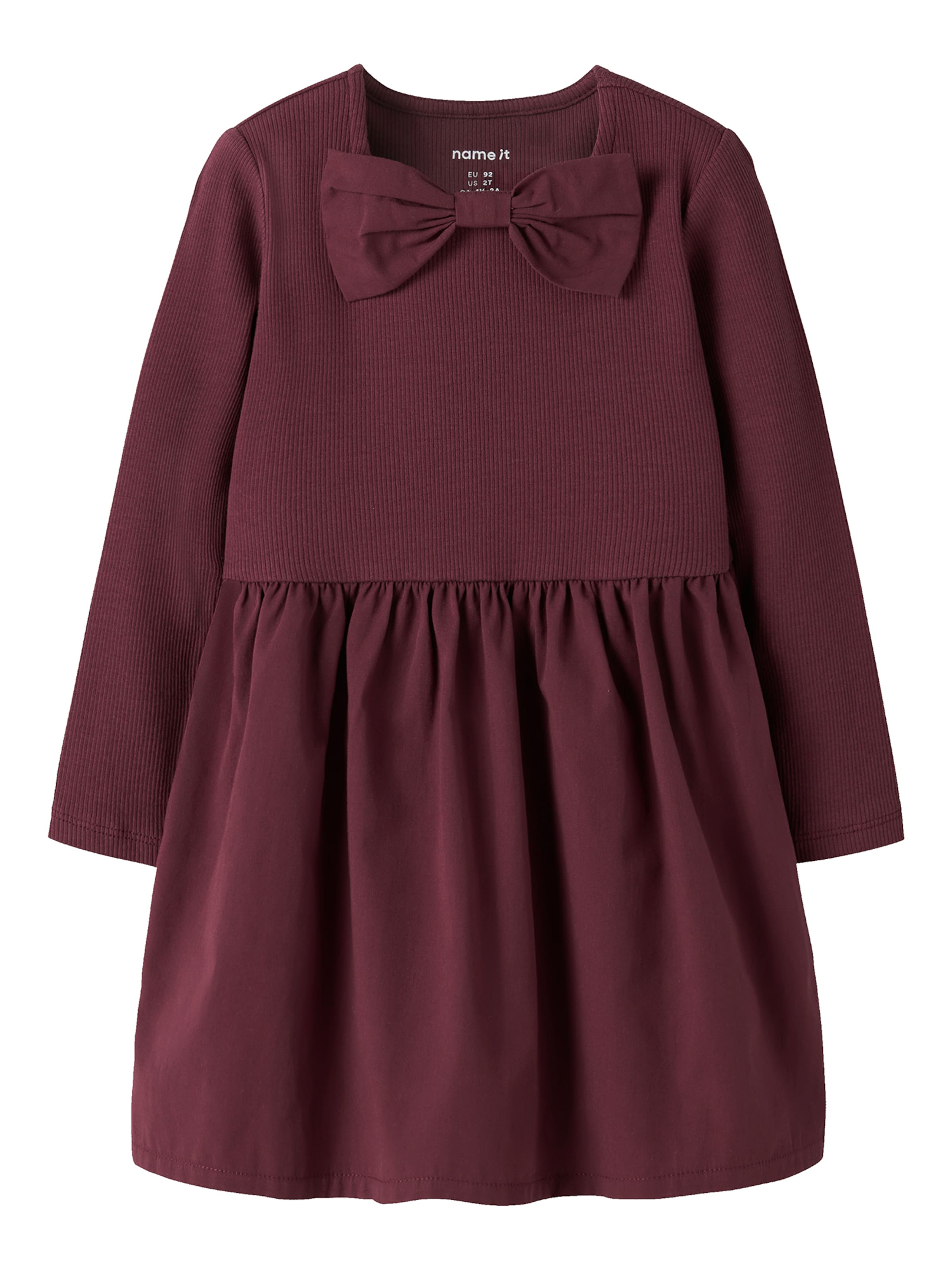 NAME IT - Vestido 'NMFROSANA' en rojo: frente