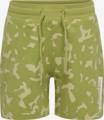 Hummel Regular Broek in Groen: voorkant