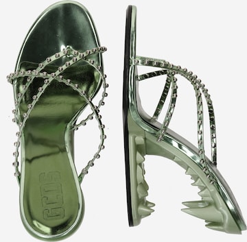 GCDS T-bar sandals 'MORSO' in Green