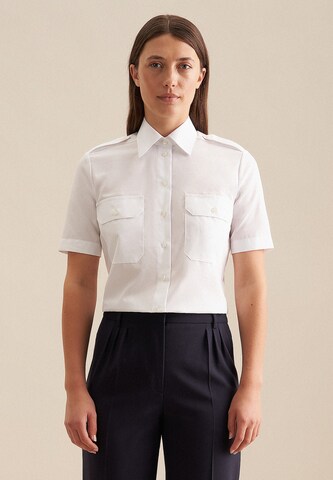 SEIDENSTICKER Blouse in Wit: voorkant