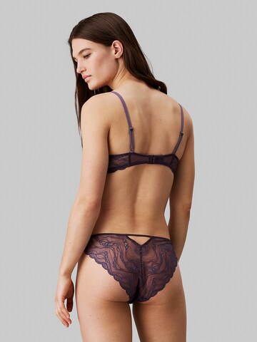 Calvin Klein Balconette Bra 'Instinct' in Purple