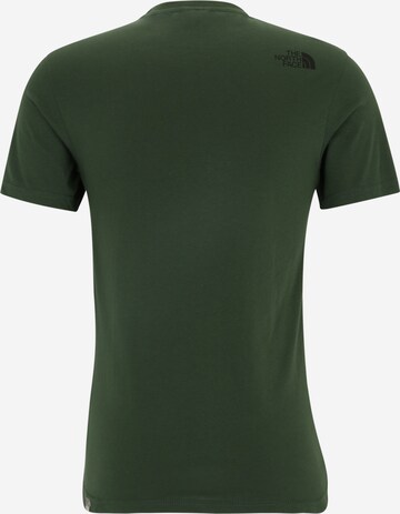 THE NORTH FACE Regular fit Majica 'Simple Dome' | zelena barva