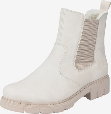 Rieker Chelsea boots in Wit: voorkant