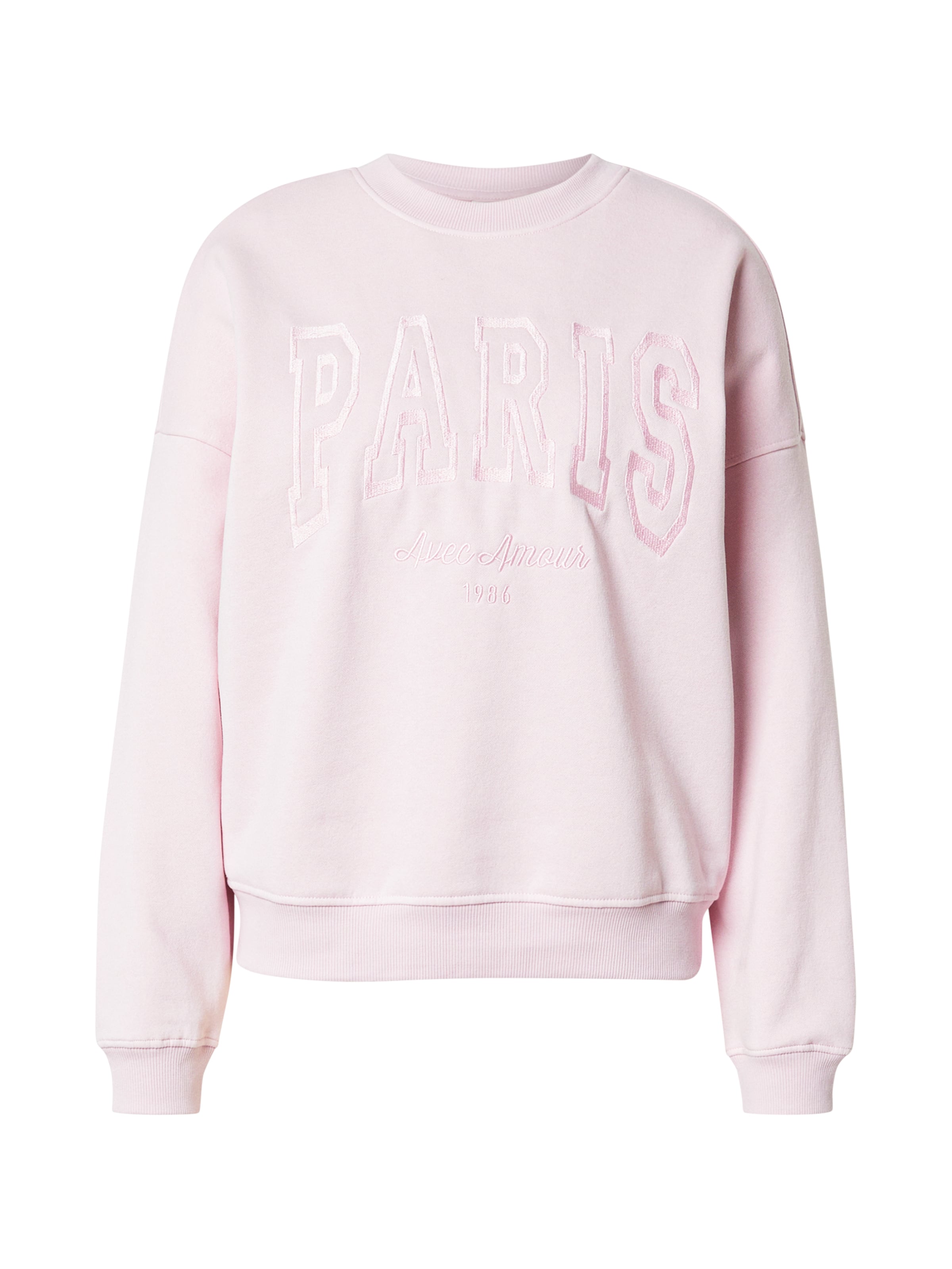 JDY Sweatshirt 'JDYMesa' in altrosa / weiß, Produktansicht