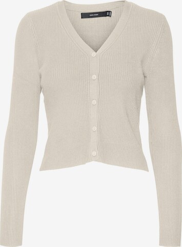 VERO MODA Gebreid vest 'GLORY' in Beige: voorkant