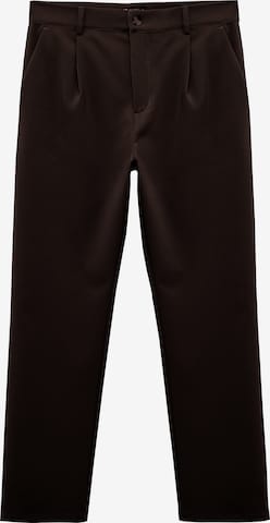 Koton Loose fit Pleat-front trousers in Brown: front