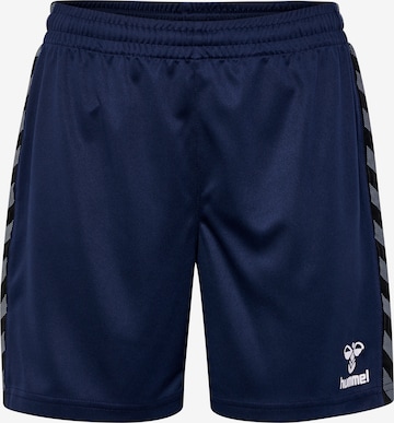 Hummel Regular Workout Pants 'AUTHENTIC PL' in Blue: front