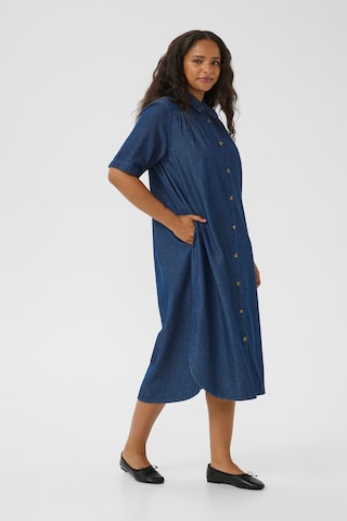 Abito camicia 'KCLouisa' di KAFFE CURVE in blu