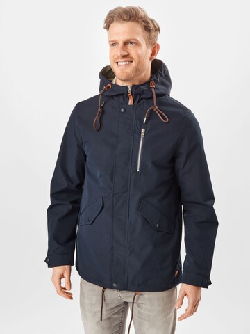 JACK & JONES Tussenparka 'Hughes' in Blauw: voorkant