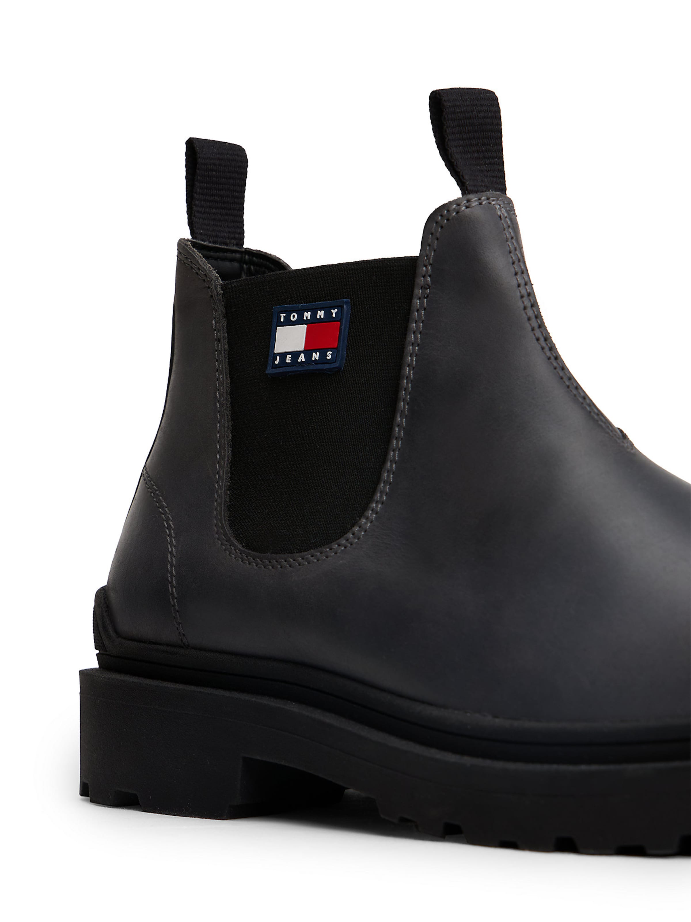 Tommy Jeans Chelsea boots in Zwart