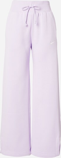 NIKE Pantalón 'Phoenix Fleece' en lila / blanco, Vista del producto