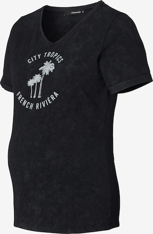 Supermom Shirt 'Palm Trees' in Black: front