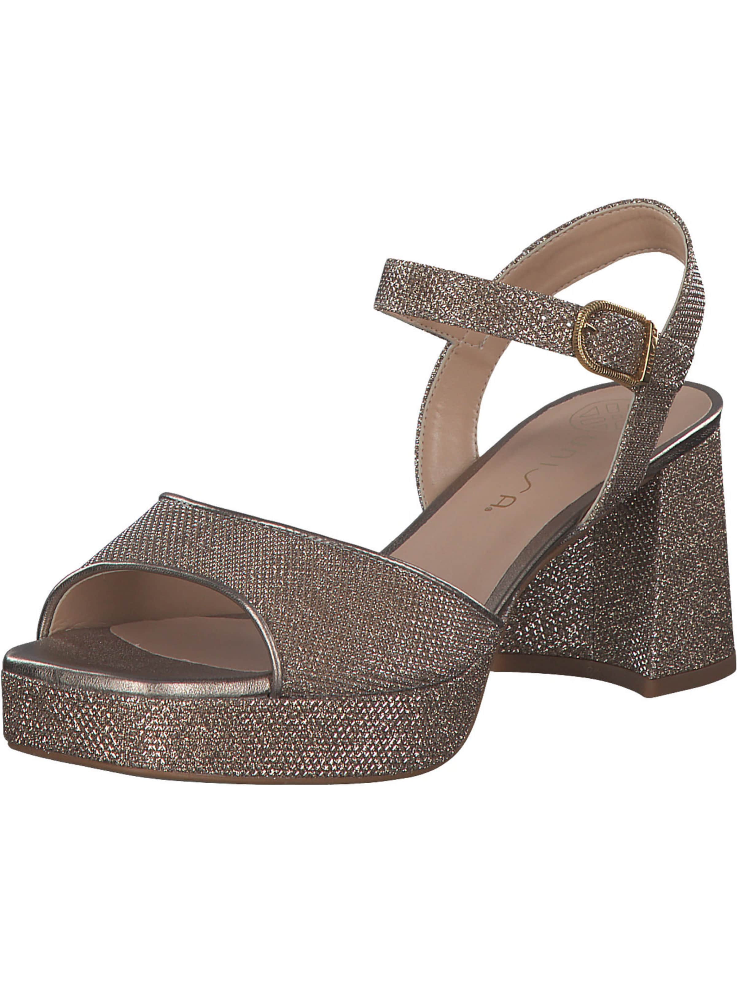 UNISA Riemensandale 'Ney' in Beige: Vorderseite