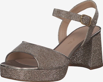 Sandales à lanières 'Ney' UNISA en beige : devant