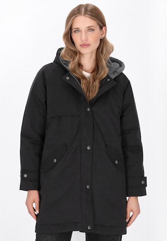 DreiMaster Vintage Between-seasons parka 'Vintage' in Black: front