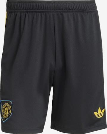ADIDAS PERFORMANCE Regular Urheiluhousut 'Manchester United 25/26' värissä musta: etupuoli