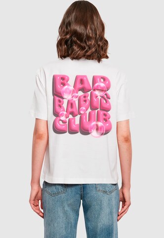 Mister Tee Shirt 'Bad Babes Club' in White: front