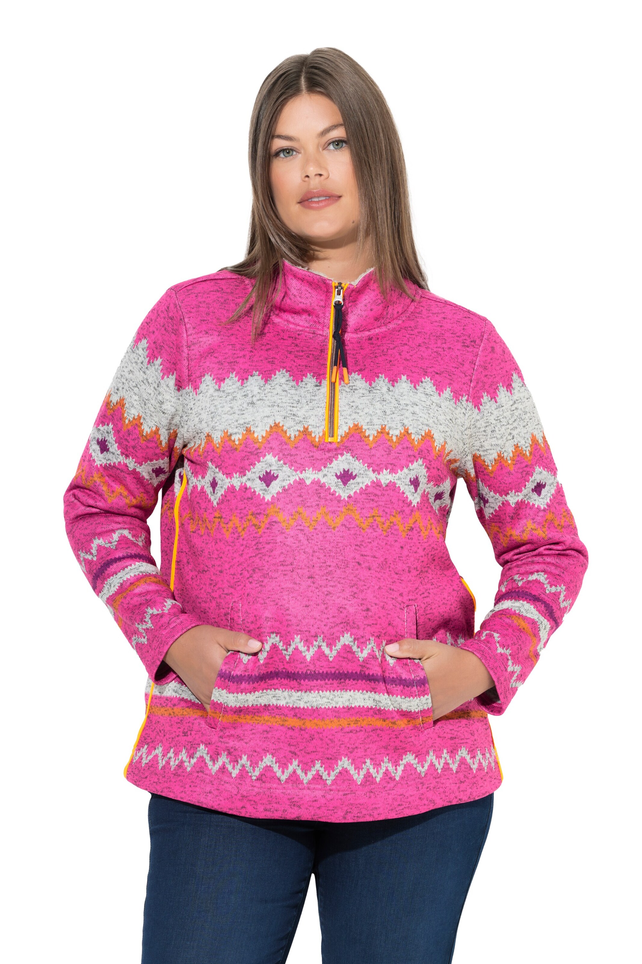 LAURASØN Sweatshirt in Pink: front