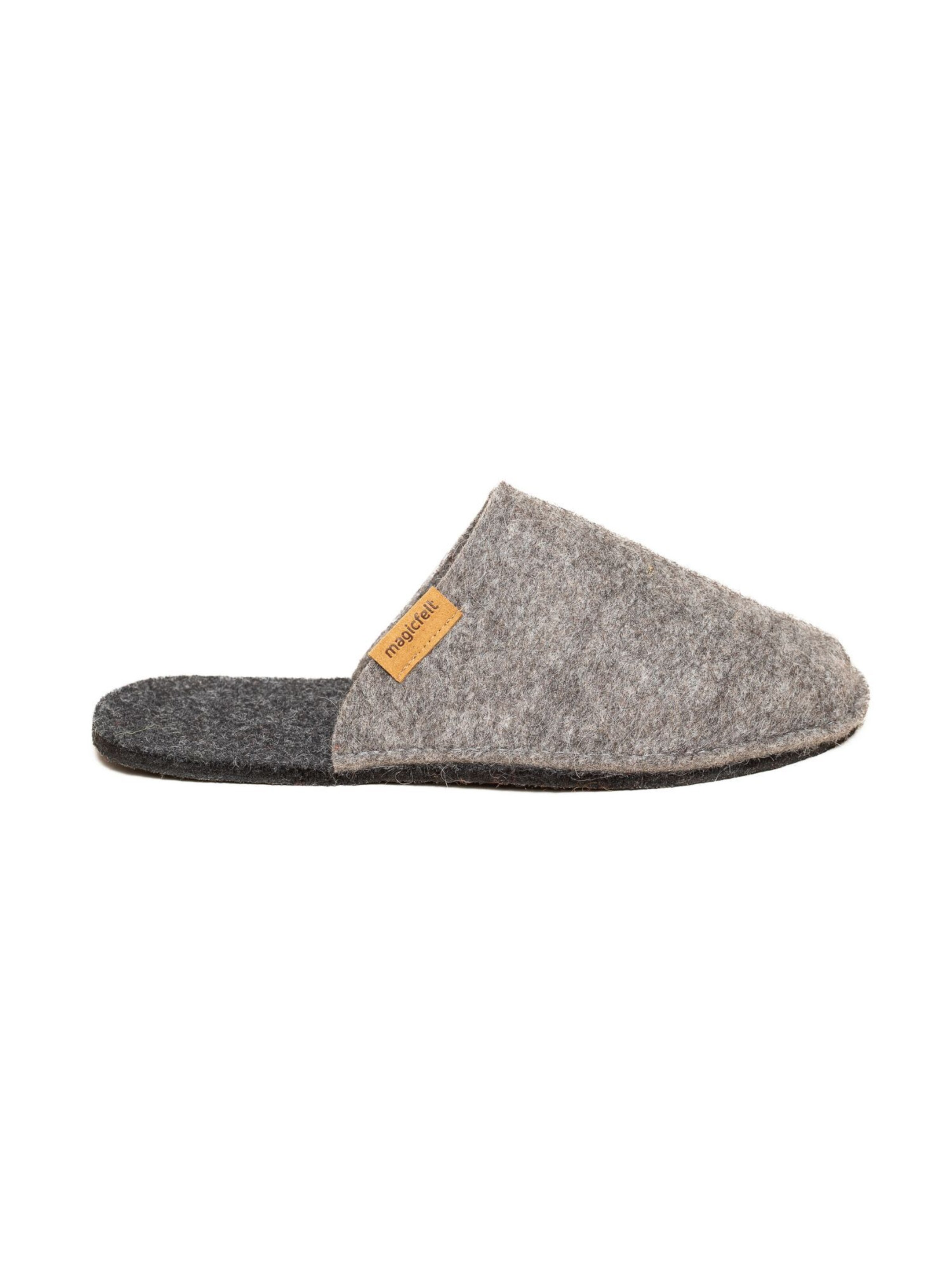 MagicFelt Slippers 'Filzpantoffel Magicfelt Travel 2.0' in Grey