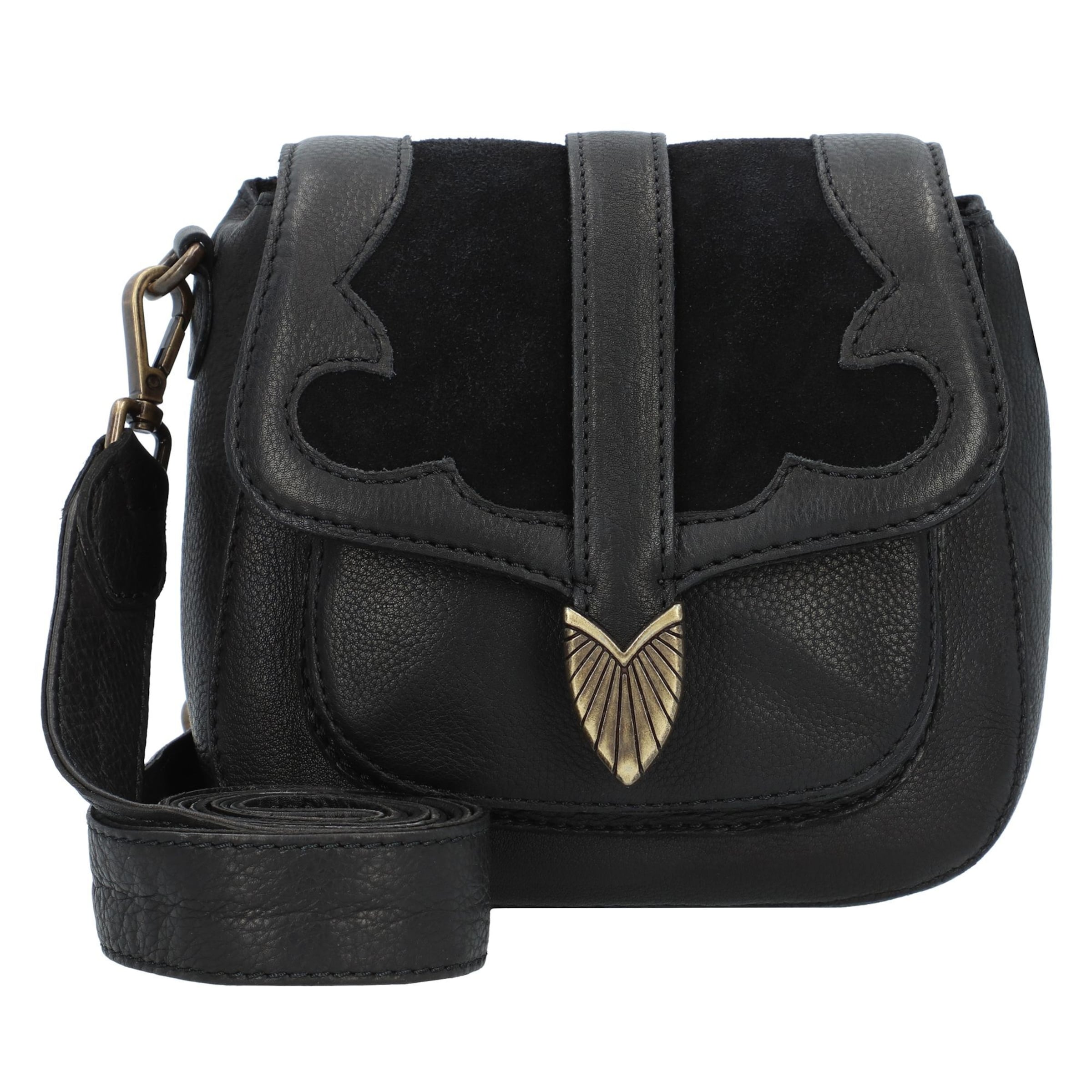 Borsa a tracolla 'Western' di Cowboysbag in nero: frontale
