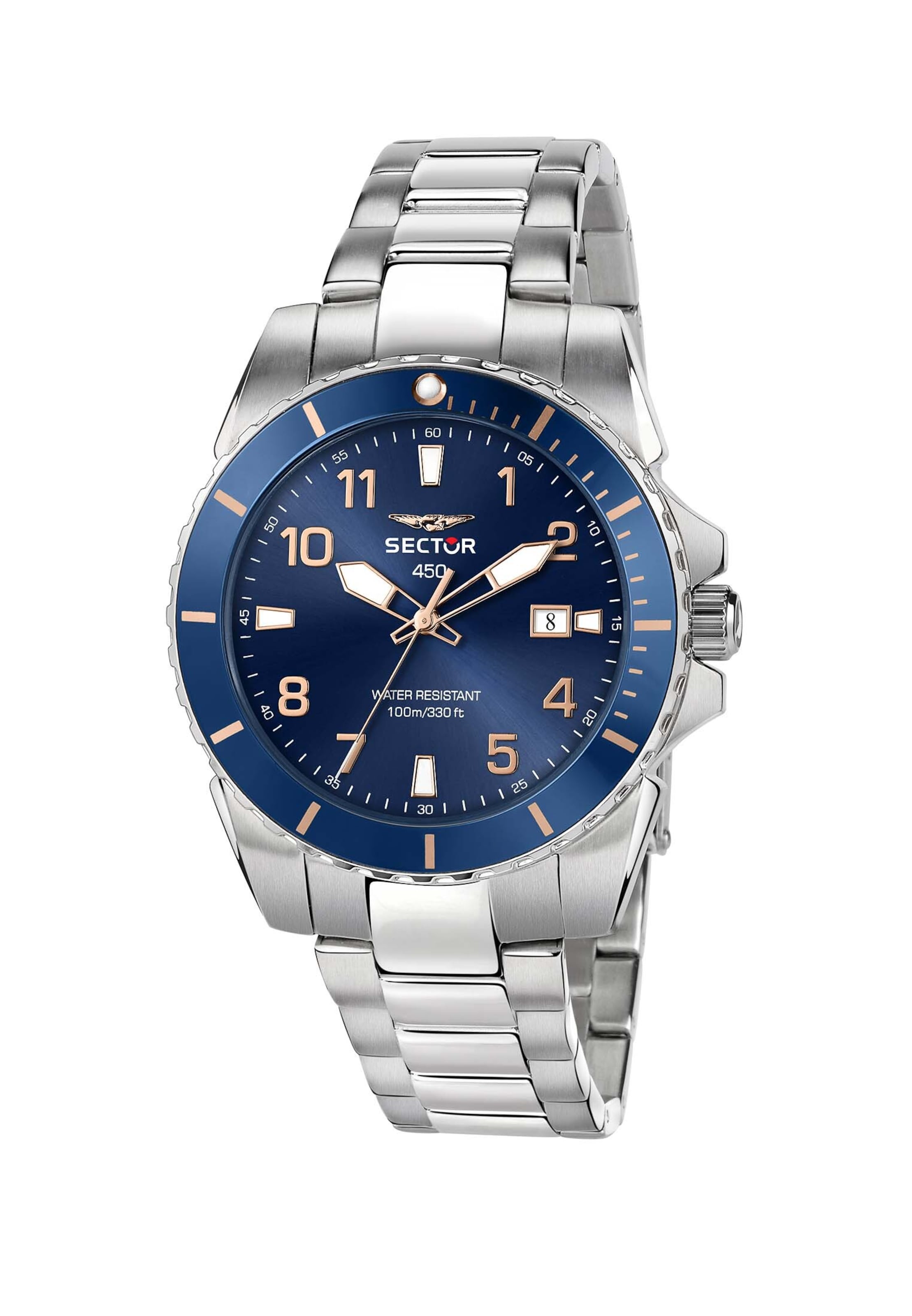 SECTOR Uhr in Silber: Vorderseite