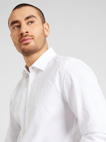 HUGO Red Slim fit Button Up Shirt 'Kenno' in White
