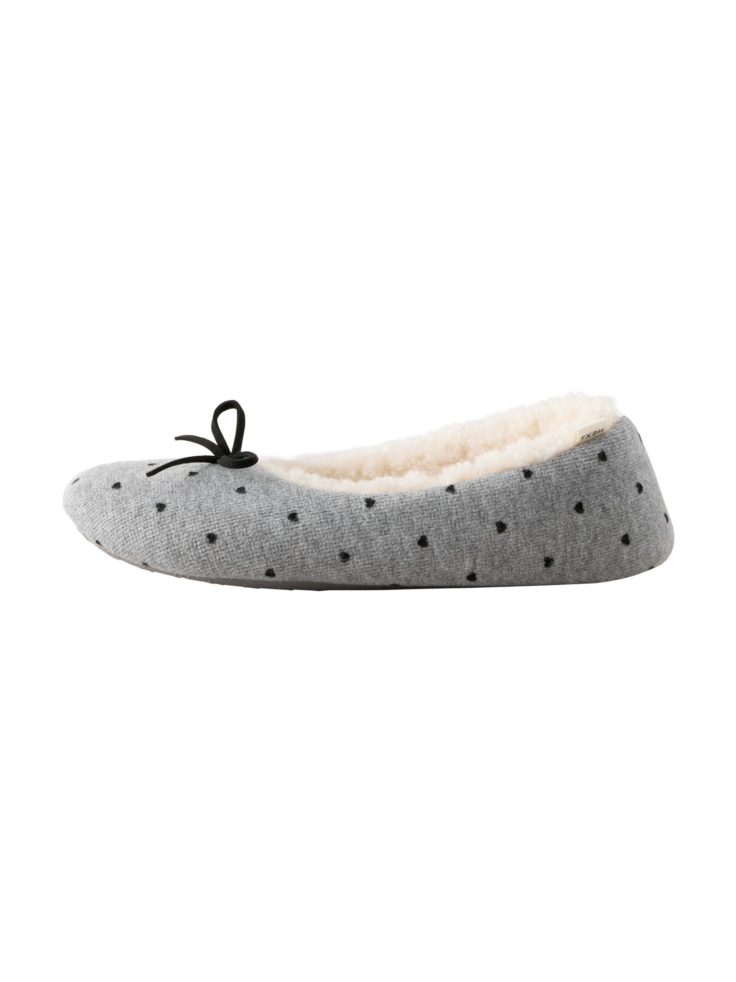 Next - Zapatillas de casa en gris: frente