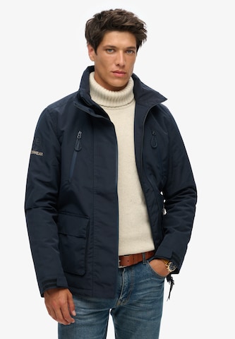 Veste mi-saison Superdry en bleu : devant