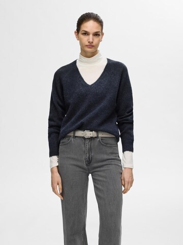 SELECTED FEMME Trui 'SLFLulu' in Blauw: voorkant