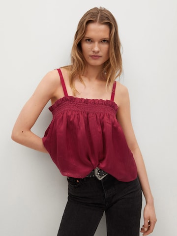 MANGO Top 'Lecce' in Rood: voorkant