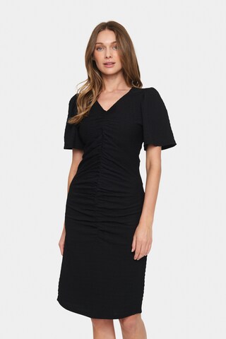 SAINT TROPEZ Kjole 'Fadia' i sort: forside