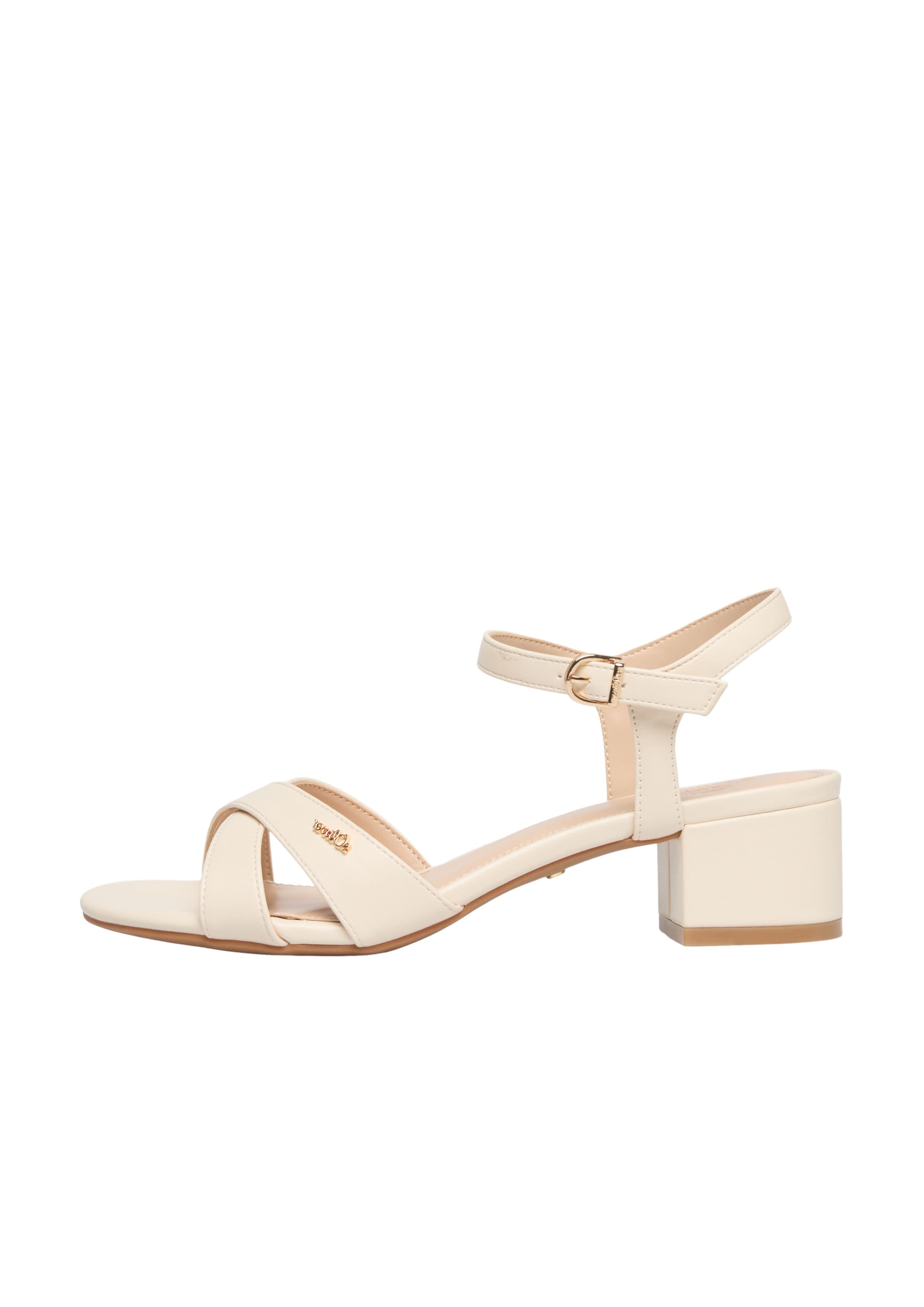 s.Oliver Sandaal in Beige: voorkant