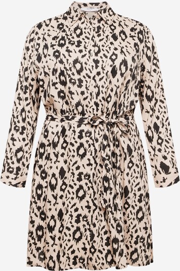 ABOUT YOU Curvy Blusekjole 'Rana' i beige / svart, Produktvisning