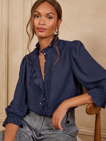 love & roses Blouse in Blue