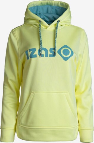 Sweat de sport Izas en jaune : devant