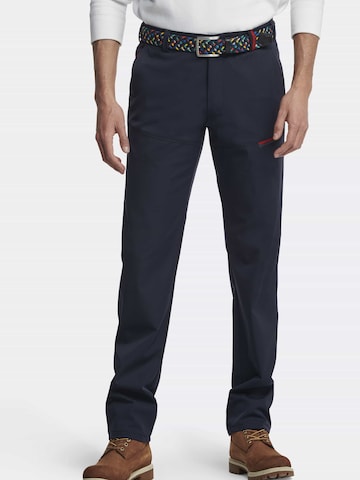 MEYER Slim fit Chino Pants in Blue: front