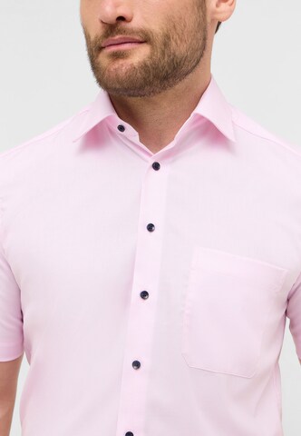 ETERNA Comfort fit Button Up Shirt in Pink