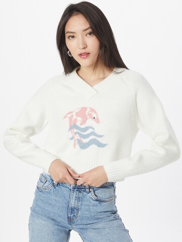 Monki Sweater in White: front