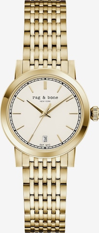 Montre à affichage analogique ' Reign ' rag & bone en or : devant