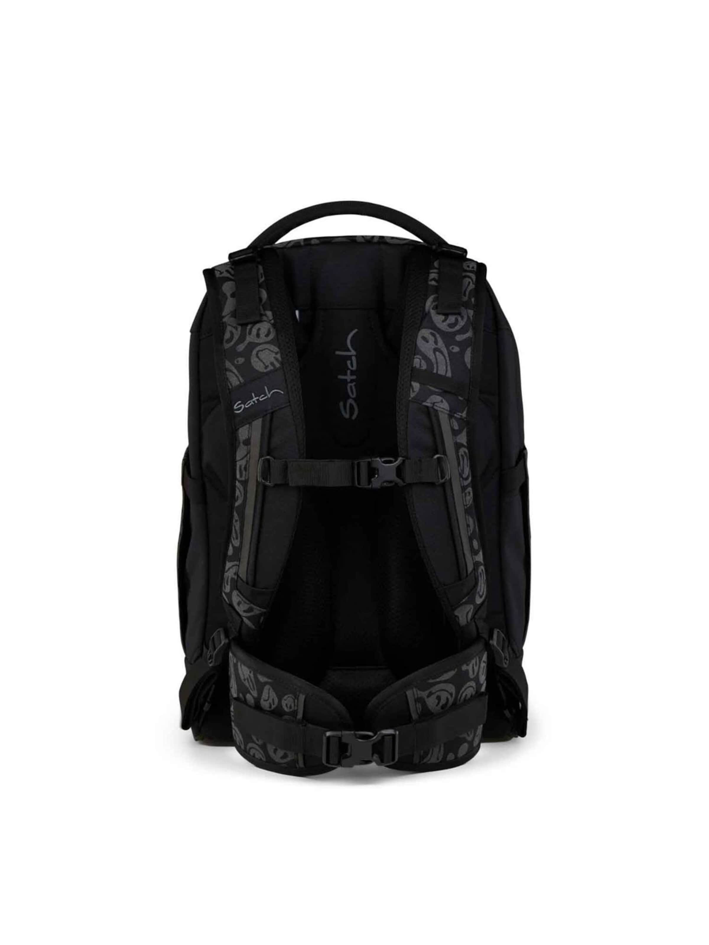 Satch Rugzak 'Blurry Faces Special Edition' in Zwart