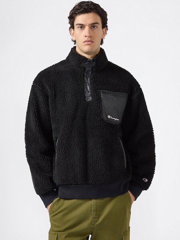 Felpa di Champion Authentic Athletic Apparel in nero: frontale